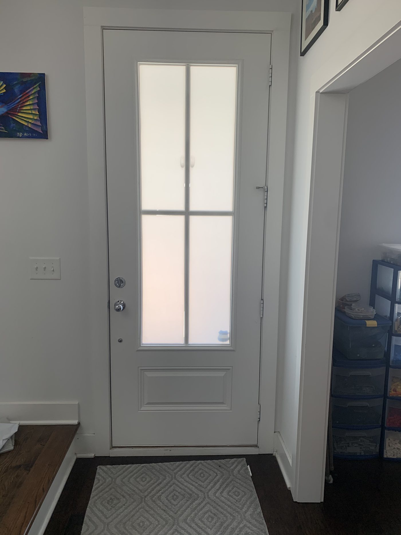 Back door before window treatment